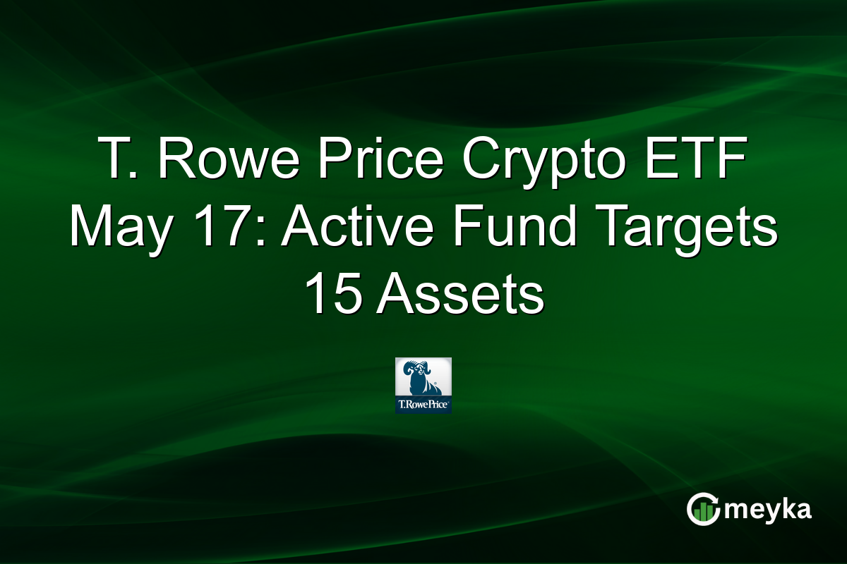 T. Rowe Price Crypto ETF May 17: Active Fund Targets 15 Assets
