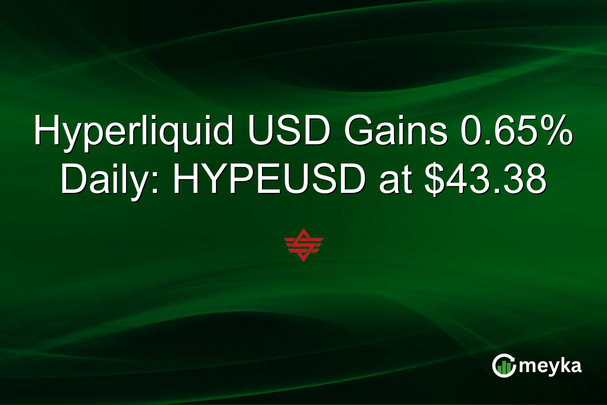 Hyperliquid USD Gains 0.65% Daily: HYPEUSD at $43.38