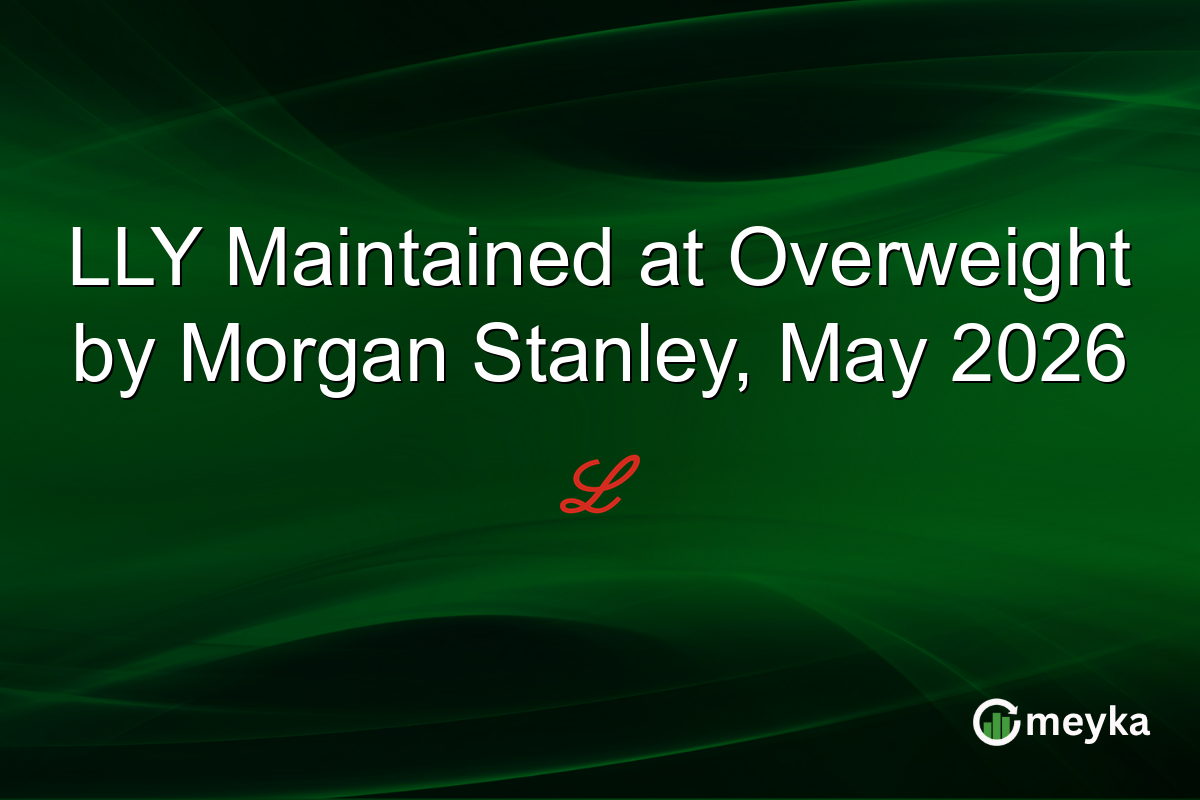 LLY Maintained at Overweight by Morgan Stanley, May 2026
