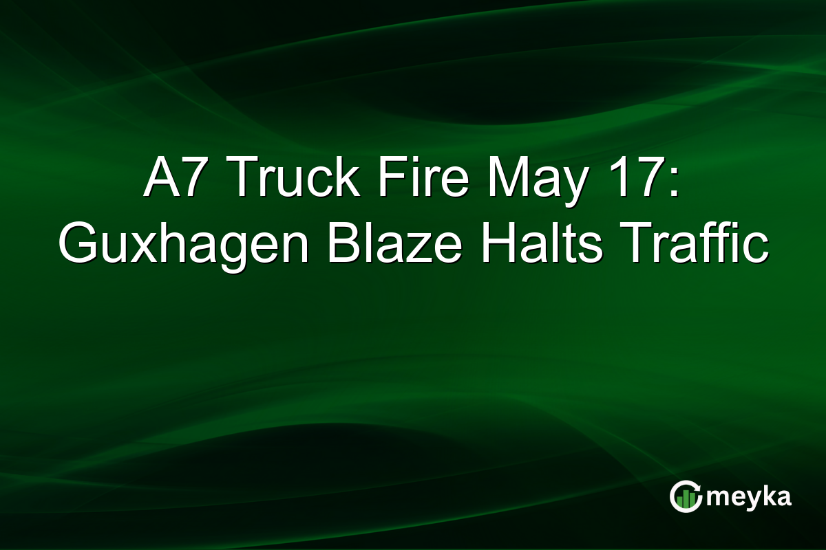 A7 Truck Fire May 17: Guxhagen Blaze Halts Traffic