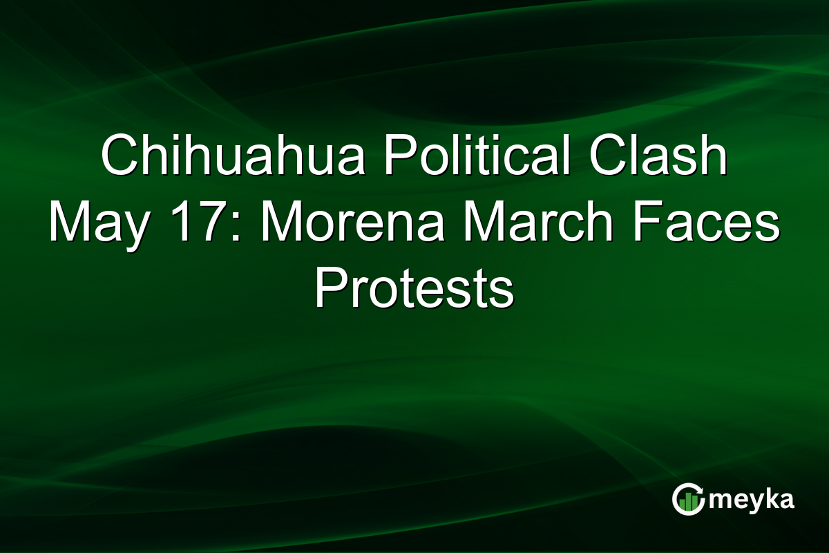 Chihuahua Political Clash May 17: Morena March Faces Protests