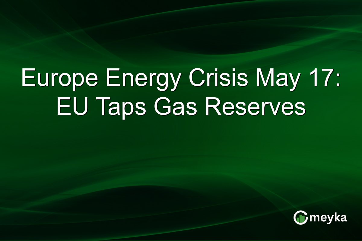 Europe Energy Crisis May 17: EU Taps Gas Reserves