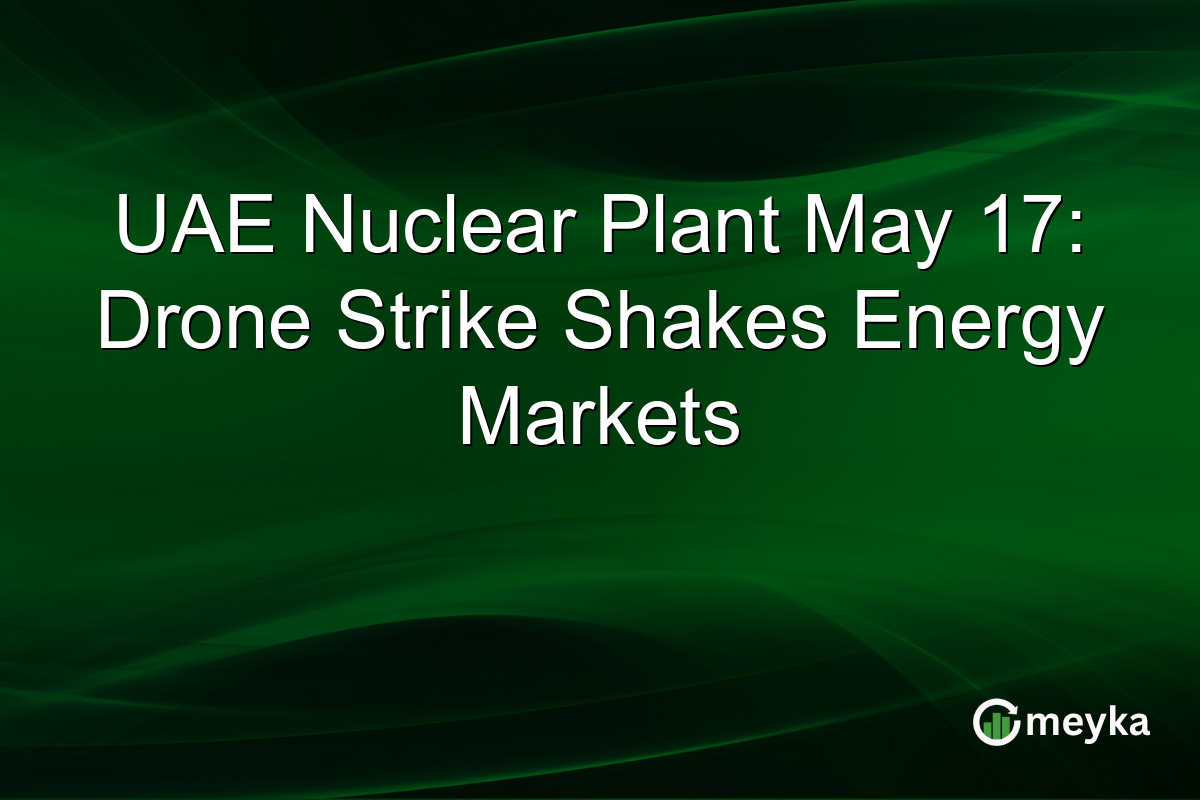UAE Nuclear Plant May 17: Drone Strike Shakes Energy Markets