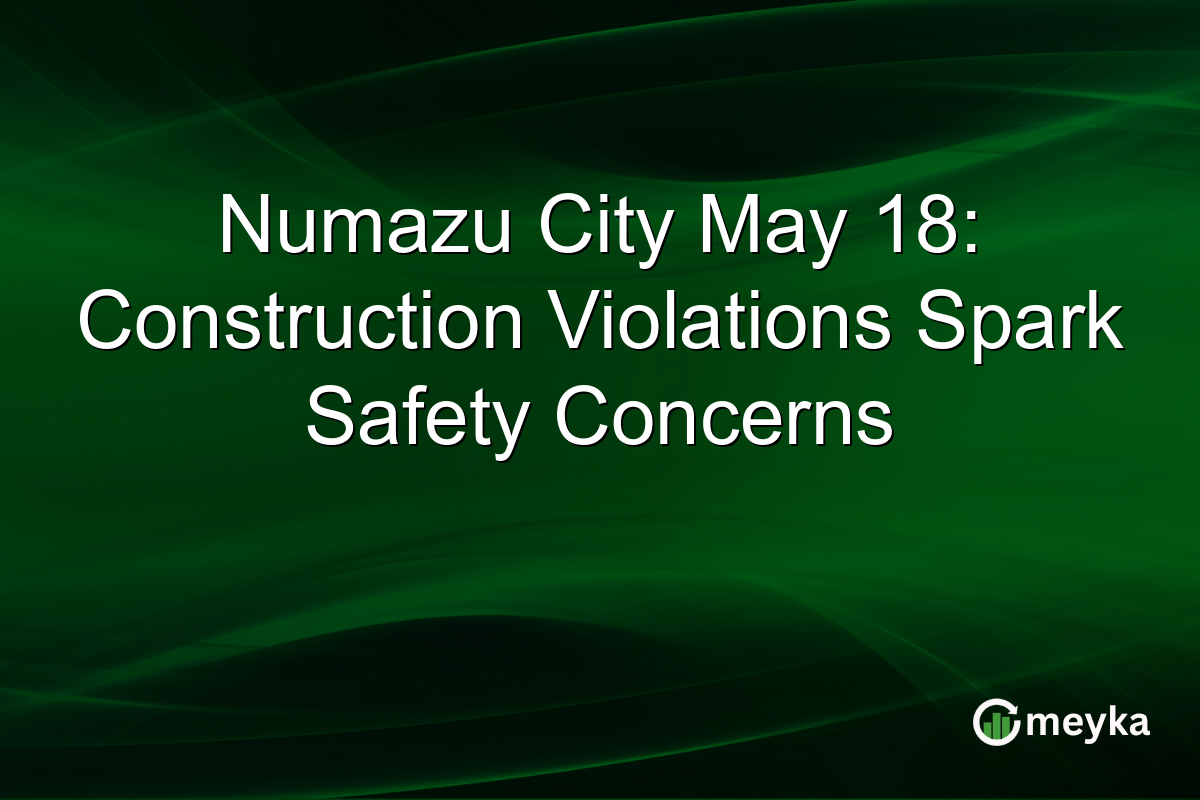Numazu City May 18: Construction Violations Spark Safety Concerns