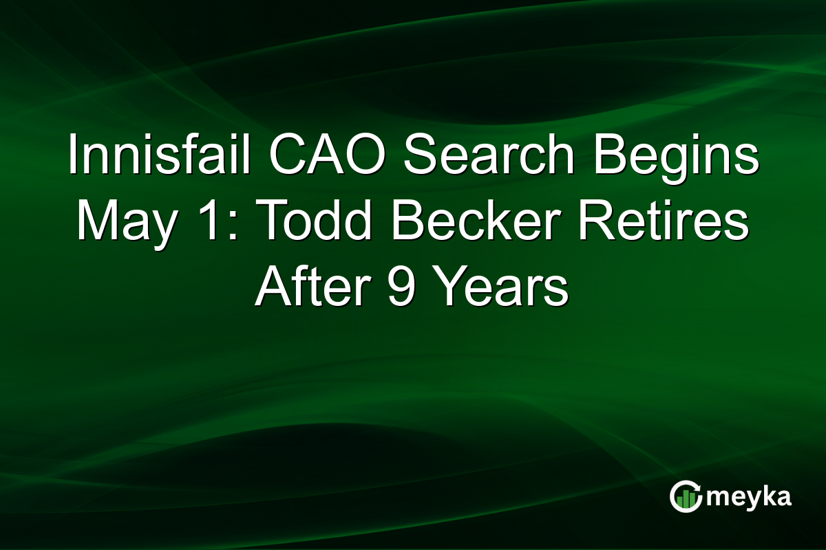 Innisfail CAO Search Begins May 1: Todd Becker Retires After 9 Years