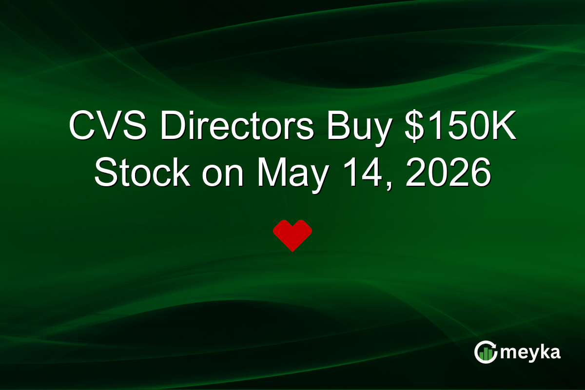 CVS Directors Buy $150K Stock on May 14, 2026