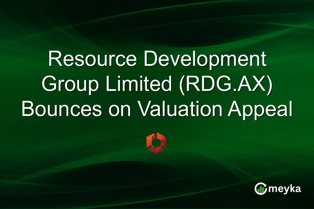 Resource Development Group Limited (RDG.AX) Bounces on Valuation Appeal