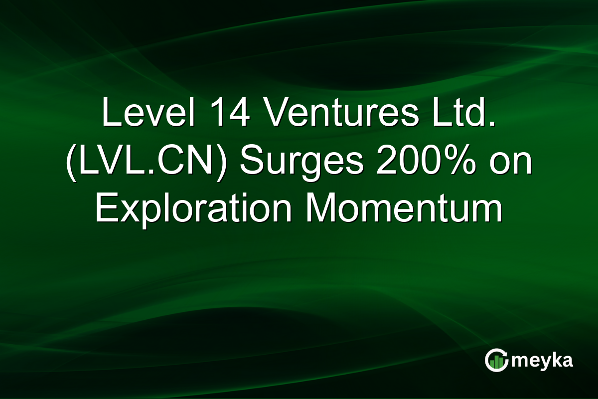 Level 14 Ventures Ltd. (LVL.CN) Surges 200% on Exploration Momentum