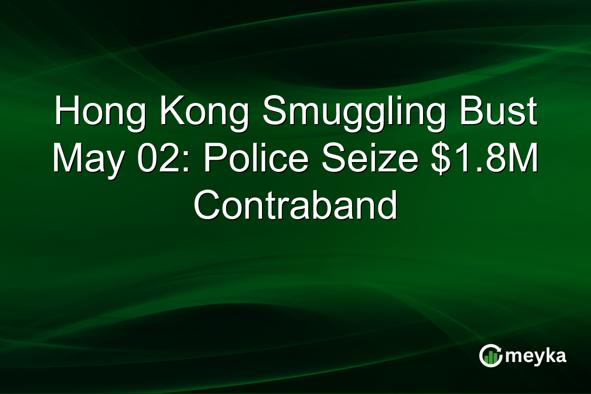 Hong Kong Smuggling Bust May 02: Police Seize $1.8M Contraband