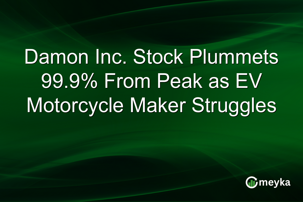 Damon Inc. Stock Plummets 99.9% From Peak as EV Motorcycle Maker Struggles