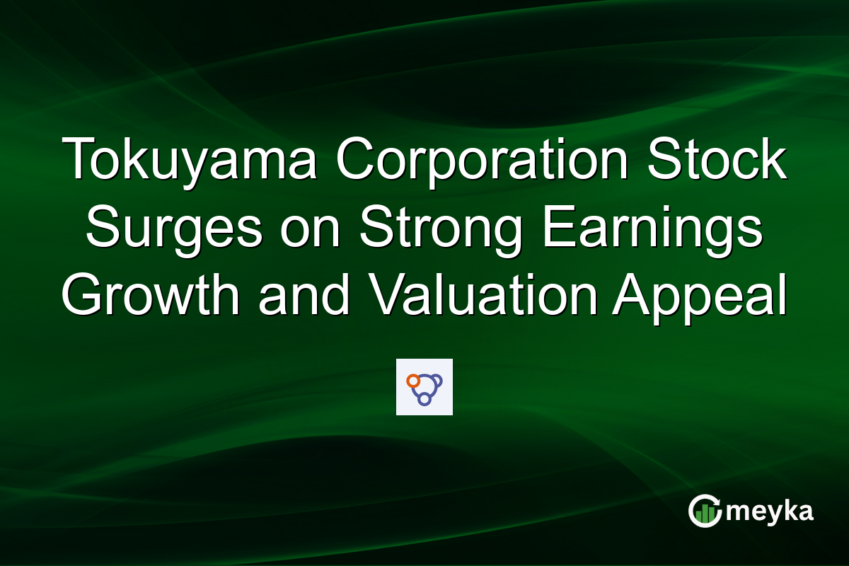 Tokuyama Corporation Stock Surges on Strong Earnings Growth and Valuation Appeal