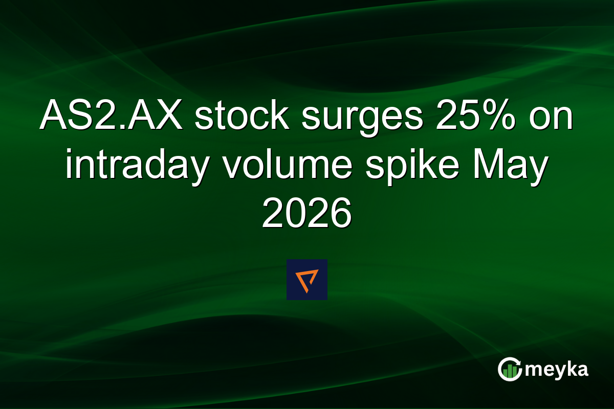 AS2.AX stock surges 25% on intraday volume spike May 2026