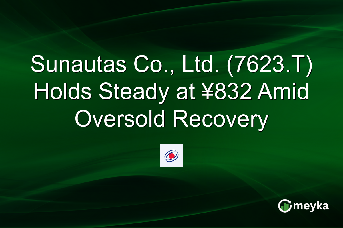 Sunautas Co., Ltd. (7623.T) Holds Steady at ¥832 Amid Oversold Recovery