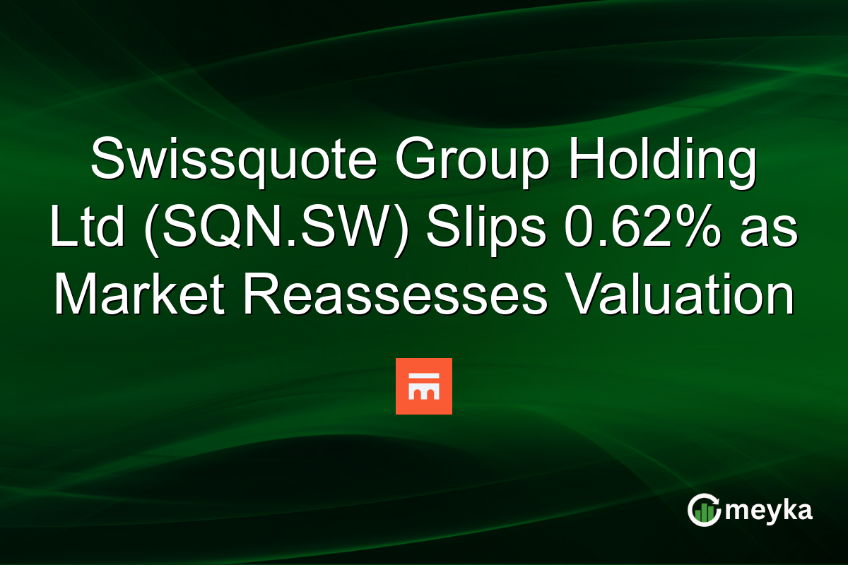 Swissquote Group Holding Ltd (SQN.SW) Slips 0.62% as Market Reassesses Valuation