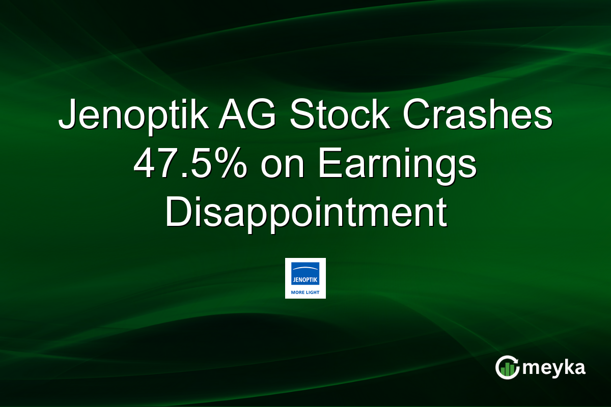 Jenoptik AG Stock Crashes 47.5% on Earnings Disappointment
