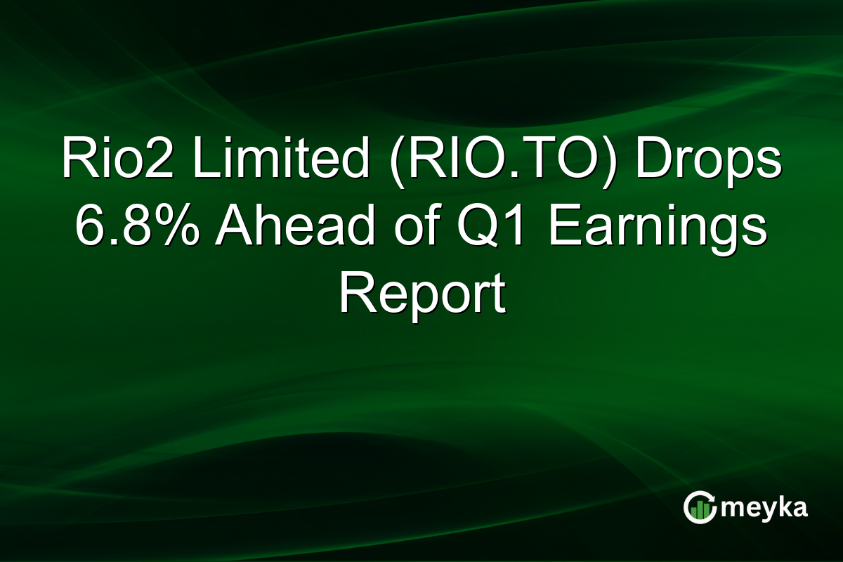 Rio2 Limited (RIO.TO) Drops 6.8% Ahead of Q1 Earnings Report