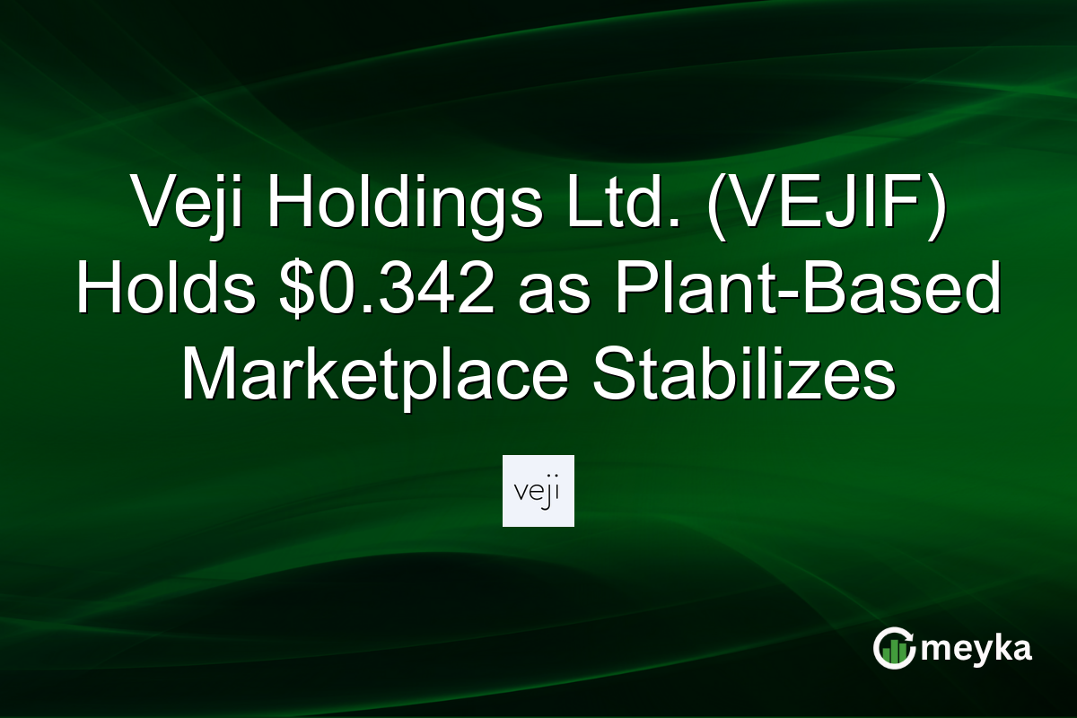 Veji Holdings Ltd. (VEJIF) Holds $0.342 as Plant-Based Marketplace Stabilizes