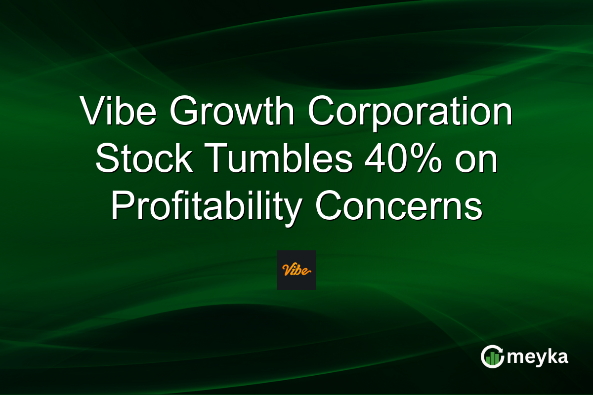Vibe Growth Corporation Stock Tumbles 40% on Profitability Concerns