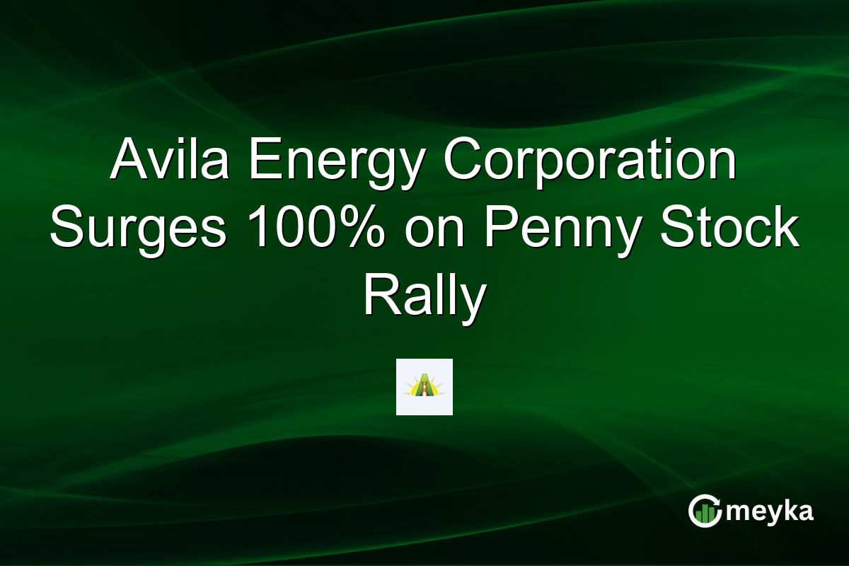Avila Energy Corporation Surges 100% on Penny Stock Rally