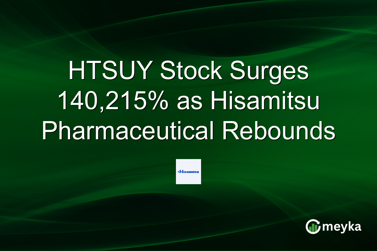 HTSUY Stock Surges 140,215% as Hisamitsu Pharmaceutical Rebounds