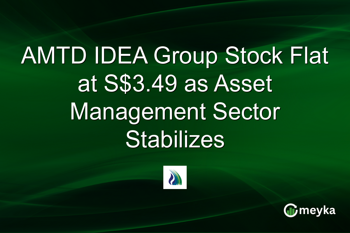 AMTD IDEA Group Stock Flat at S$3.49 as Asset Management Sector Stabilizes