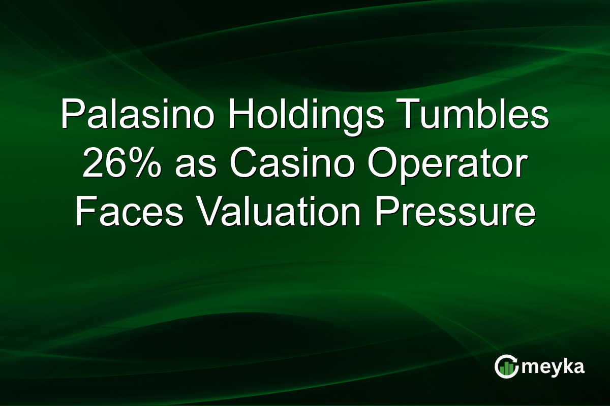 Palasino Holdings Tumbles 26% as Casino Operator Faces Valuation Pressure
