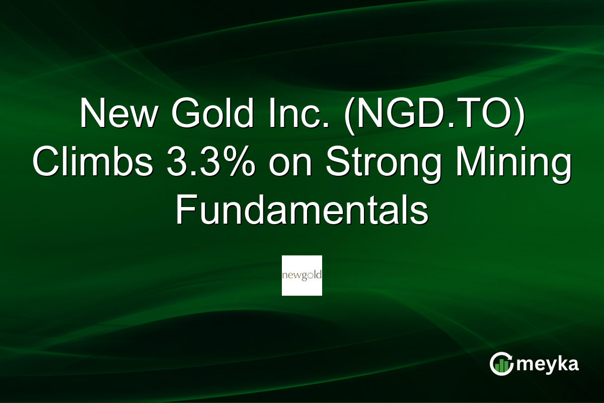 New Gold Inc. (NGD.TO) Climbs 3.3% on Strong Mining Fundamentals