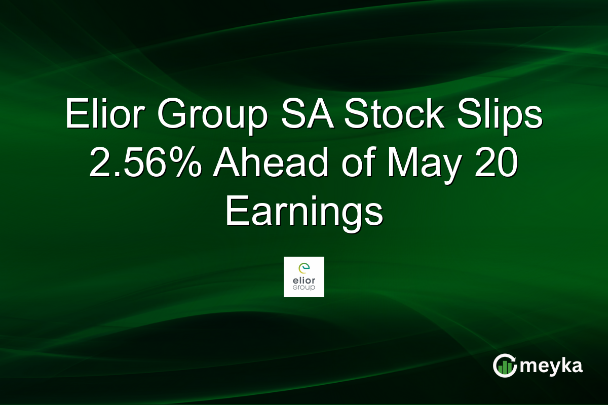 Elior Group SA Stock Slips 2.56% Ahead of May 20 Earnings
