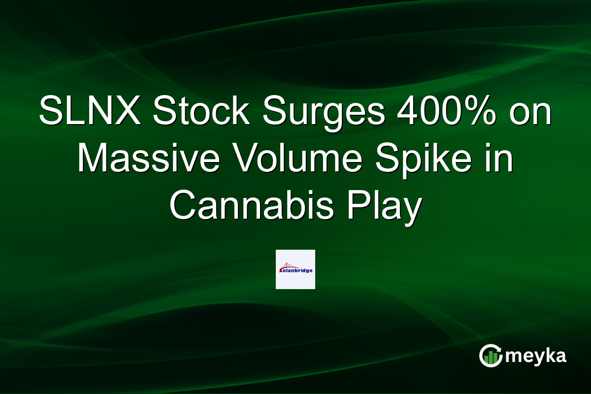 SLNX Stock Surges 400% on Massive Volume Spike in Cannabis Play