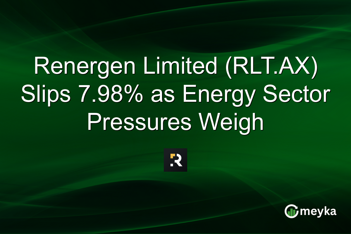 Renergen Limited (RLT.AX) Slips 7.98% as Energy Sector Pressures Weigh