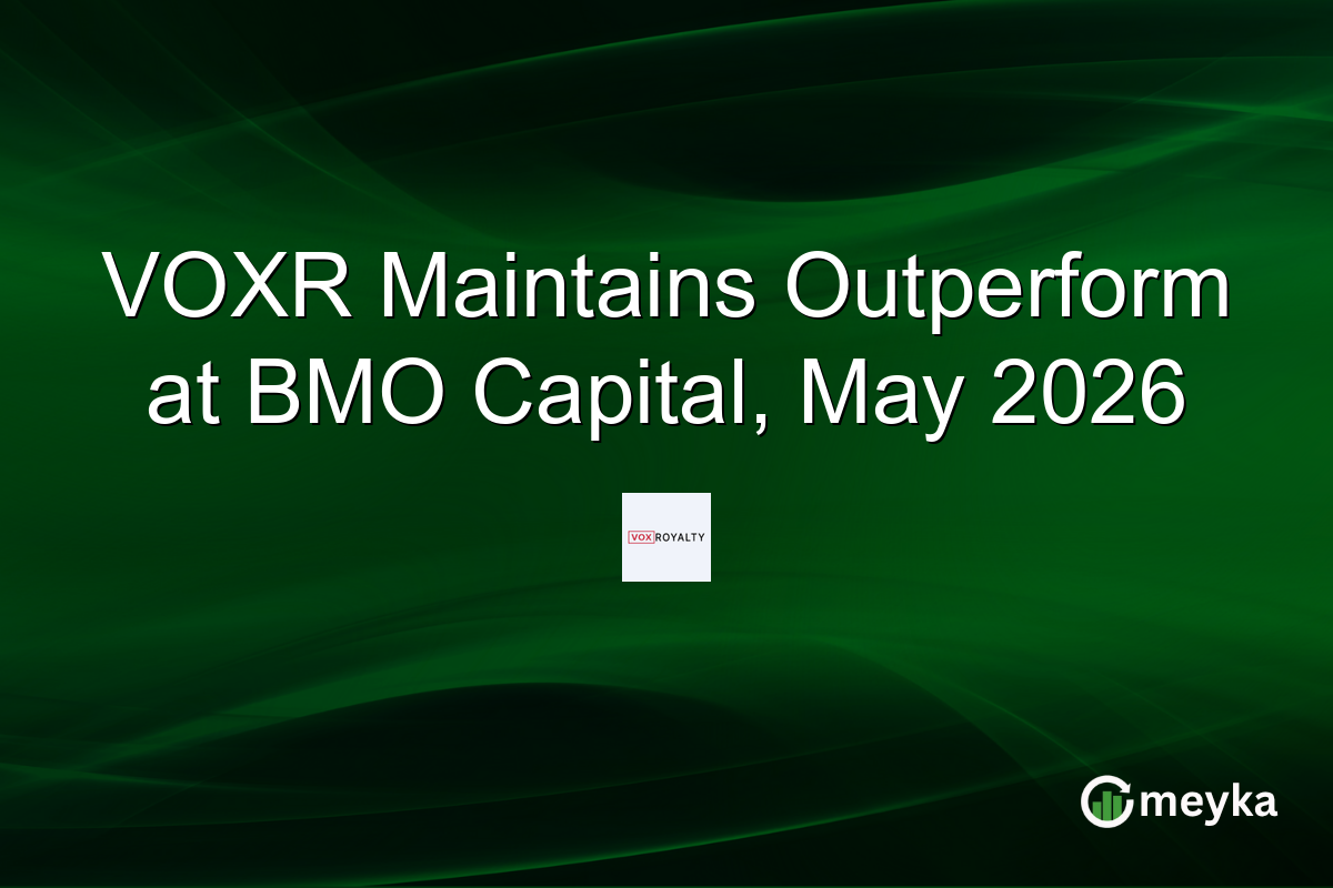 VOXR Maintains Outperform at BMO Capital, May 2026