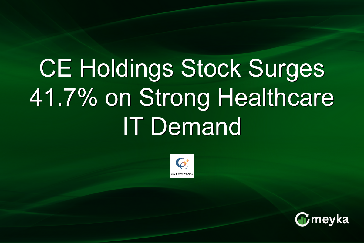 CE Holdings Stock Surges 41.7% on Strong Healthcare IT Demand