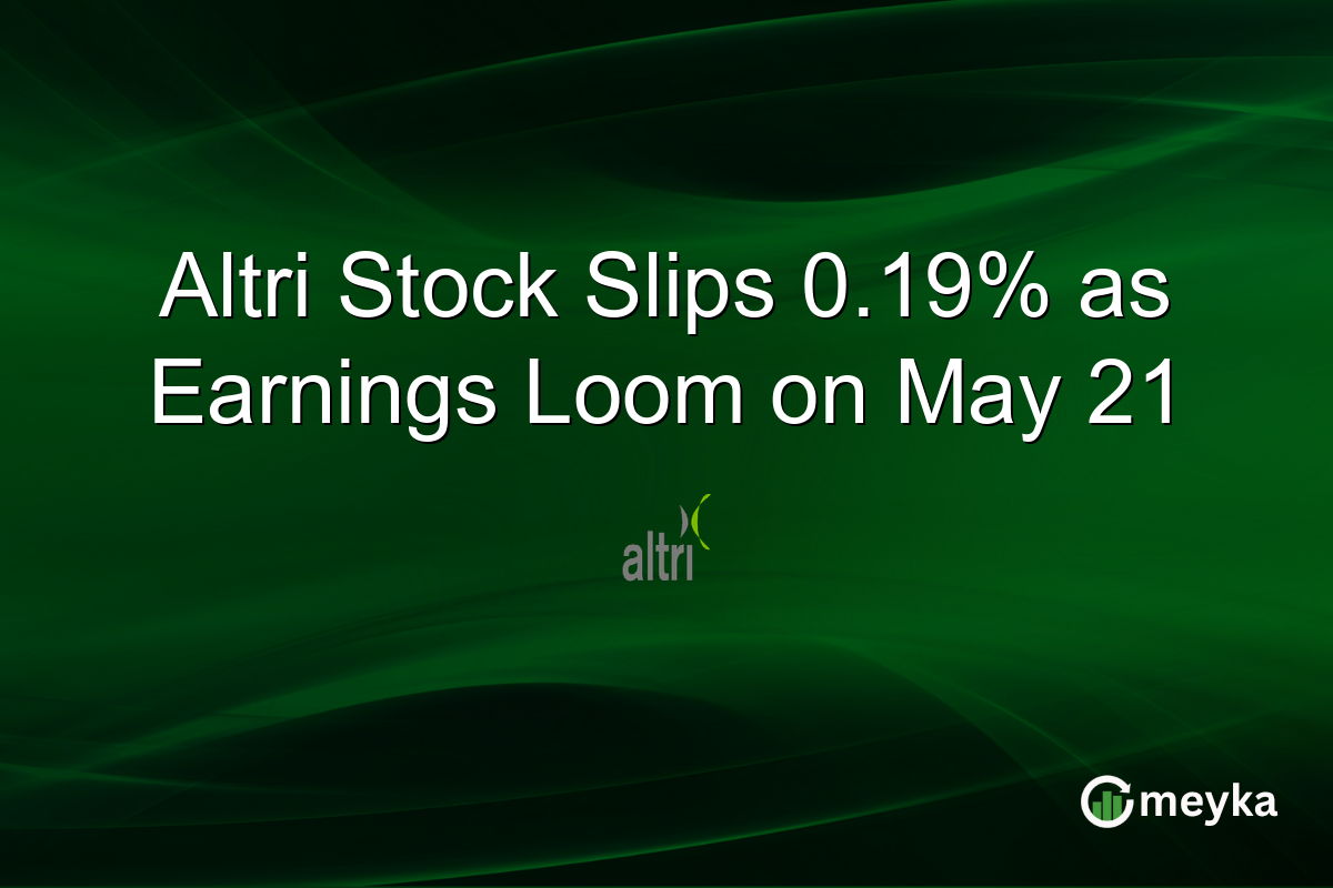 Altri Stock Slips 0.19% as Earnings Loom on May 21