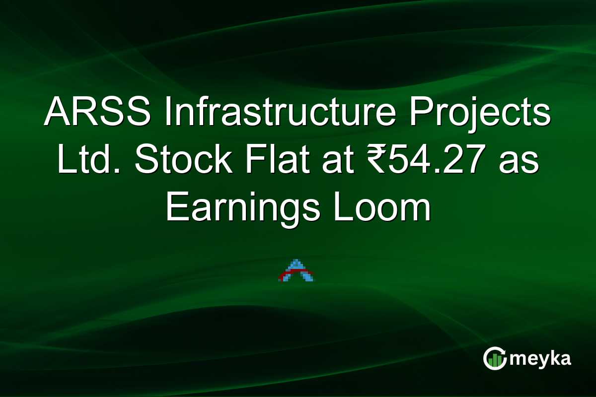 ARSS Infrastructure Projects Ltd. Stock Flat at ₹54.27 as Earnings Loom