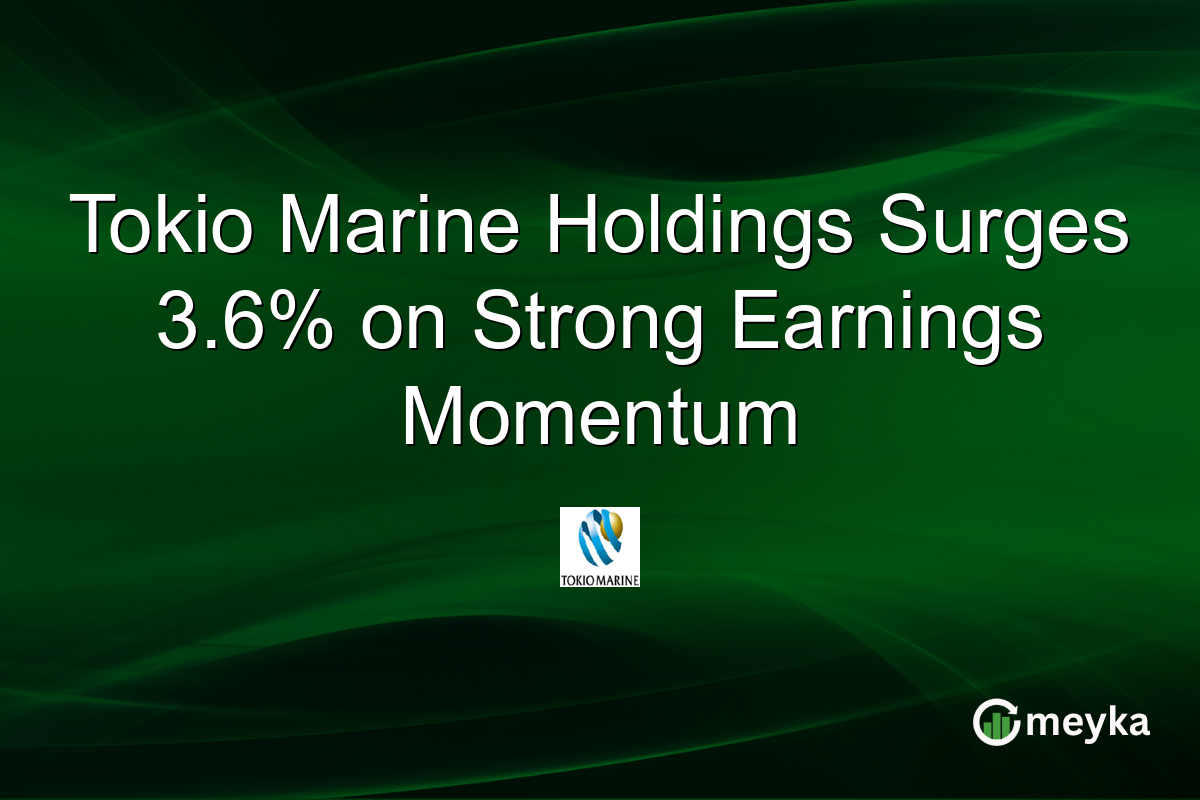 Tokio Marine Holdings Surges 3.6% on Strong Earnings Momentum