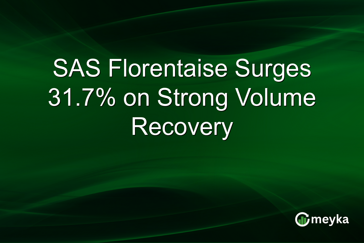 SAS Florentaise Surges 31.7% on Strong Volume Recovery