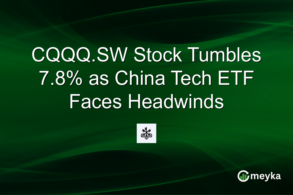 CQQQ.SW Stock Tumbles 7.8% as China Tech ETF Faces Headwinds