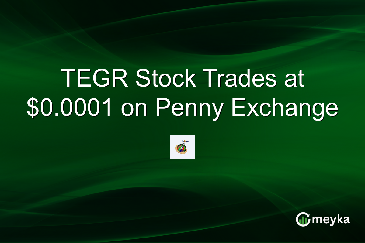 TEGR Stock Trades at $0.0001 on Penny Exchange