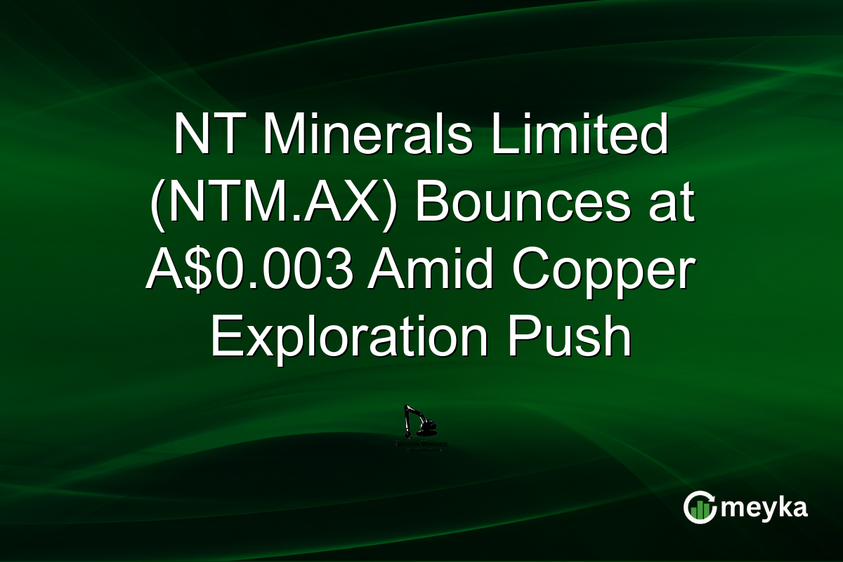 NT Minerals Limited (NTM.AX) Bounces at A$0.003 Amid Copper Exploration Push