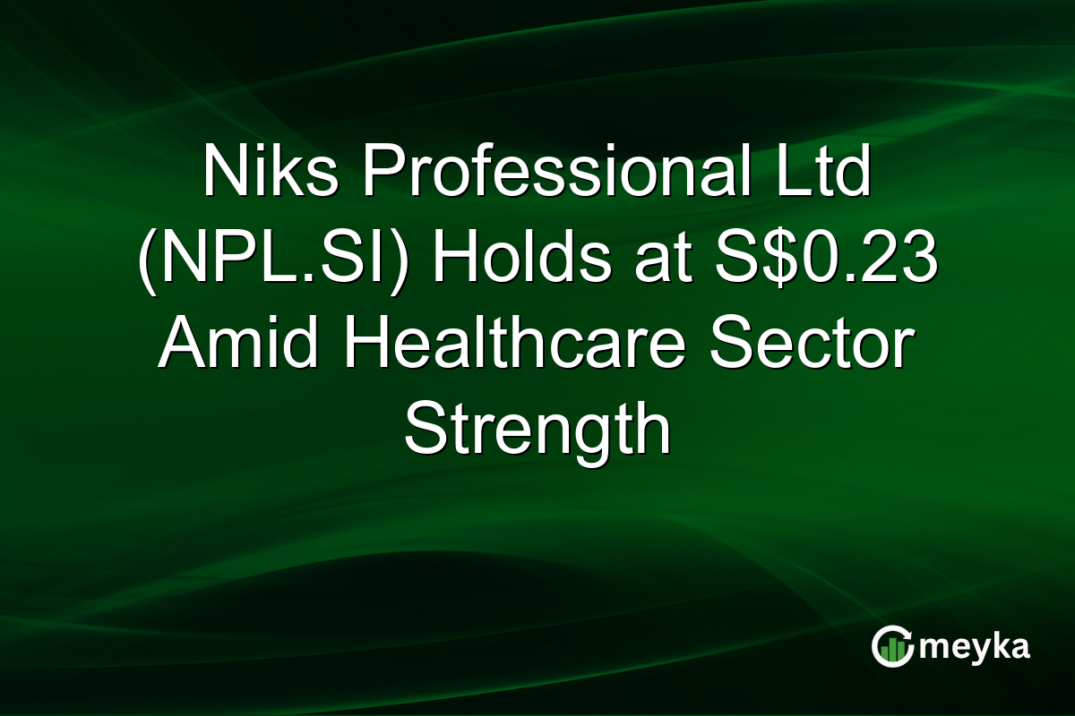 Niks Professional Ltd (NPL.SI) Holds at S$0.23 Amid Healthcare Sector Strength