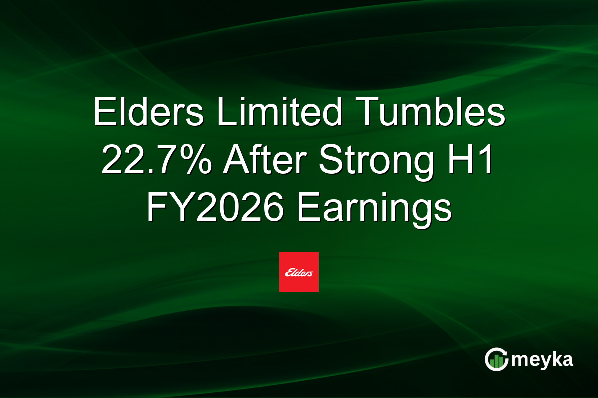 Elders Limited Tumbles 22.7% After Strong H1 FY2026 Earnings