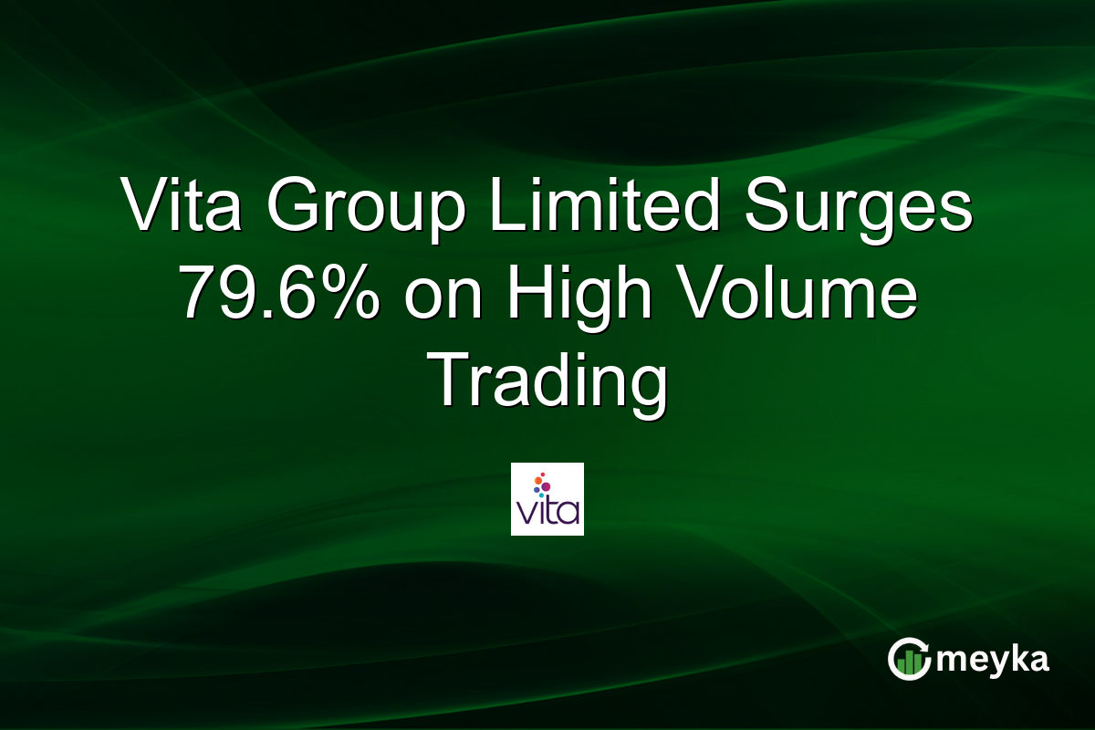 Vita Group Limited Surges 79.6% on High Volume Trading