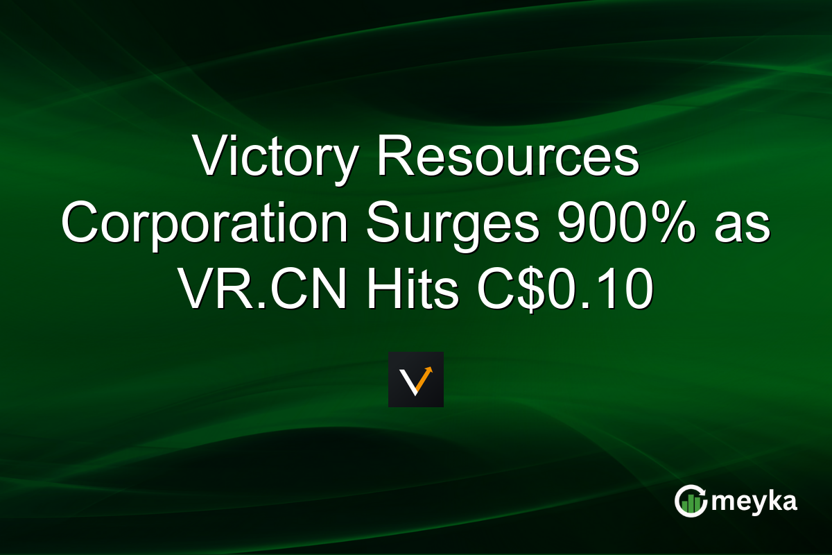 Victory Resources Corporation Surges 900% as VR.CN Hits C$0.10