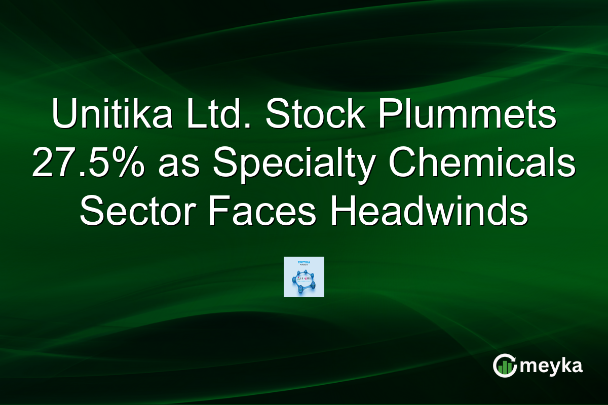 Unitika Ltd. Stock Plummets 27.5% as Specialty Chemicals Sector Faces Headwinds