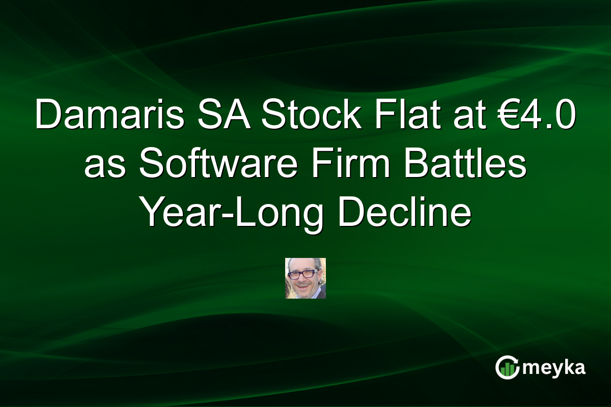 Damaris SA Stock Flat at €4.0 as Software Firm Battles Year-Long Decline