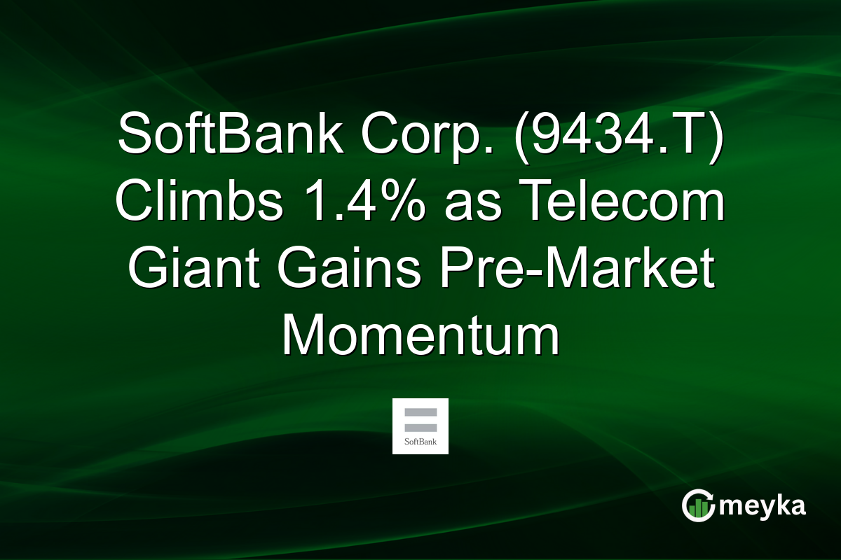 SoftBank Corp. (9434.T) Climbs 1.4% as Telecom Giant Gains Pre-Market Momentum
