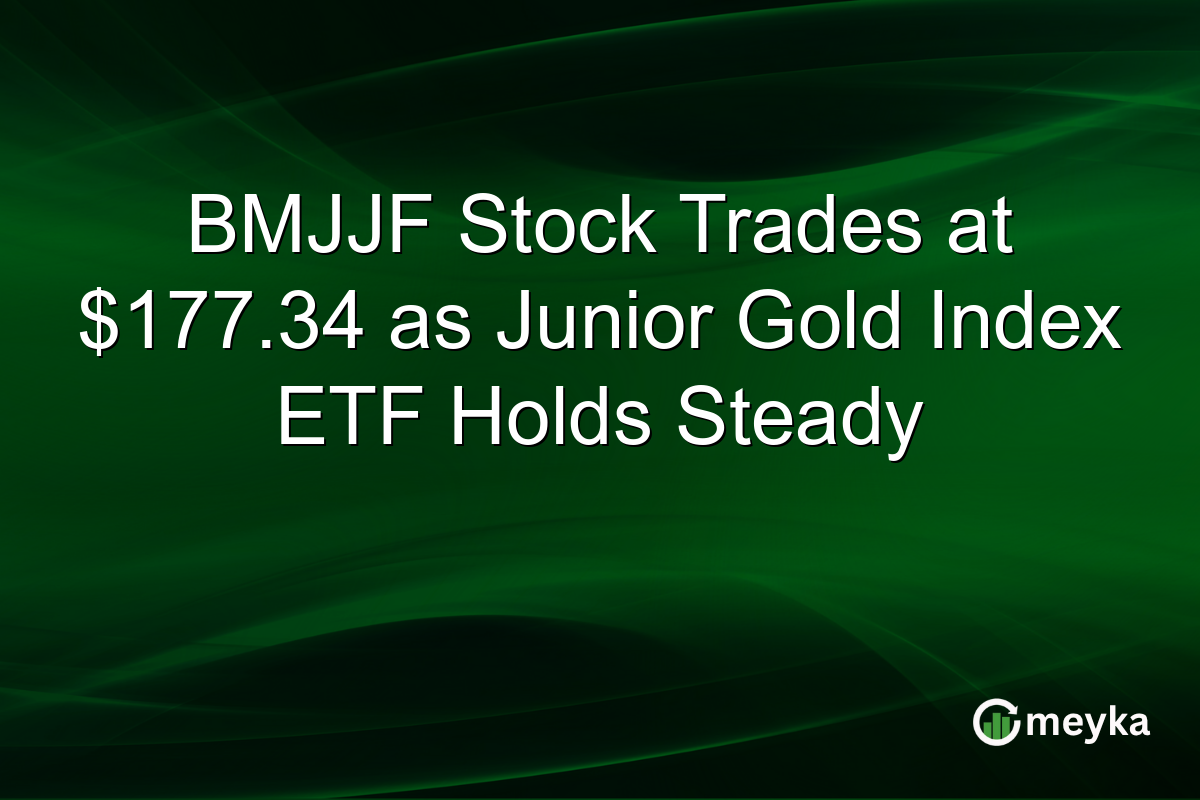 BMJJF Stock Trades at $177.34 as Junior Gold Index ETF Holds Steady