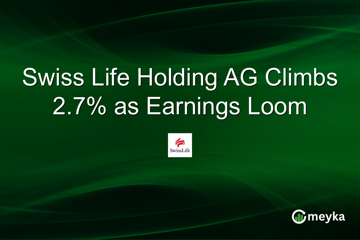 Swiss Life Holding AG Climbs 2.7% as Earnings Loom