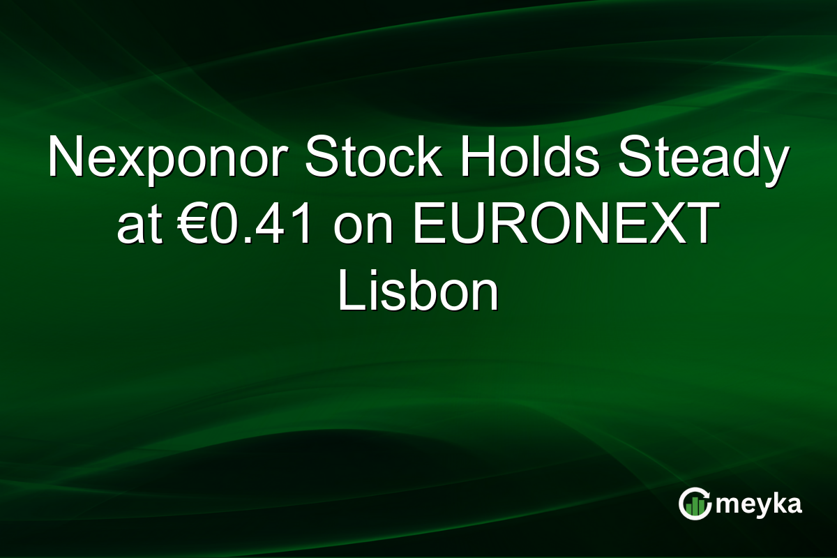 Nexponor Stock Holds Steady at €0.41 on EURONEXT Lisbon