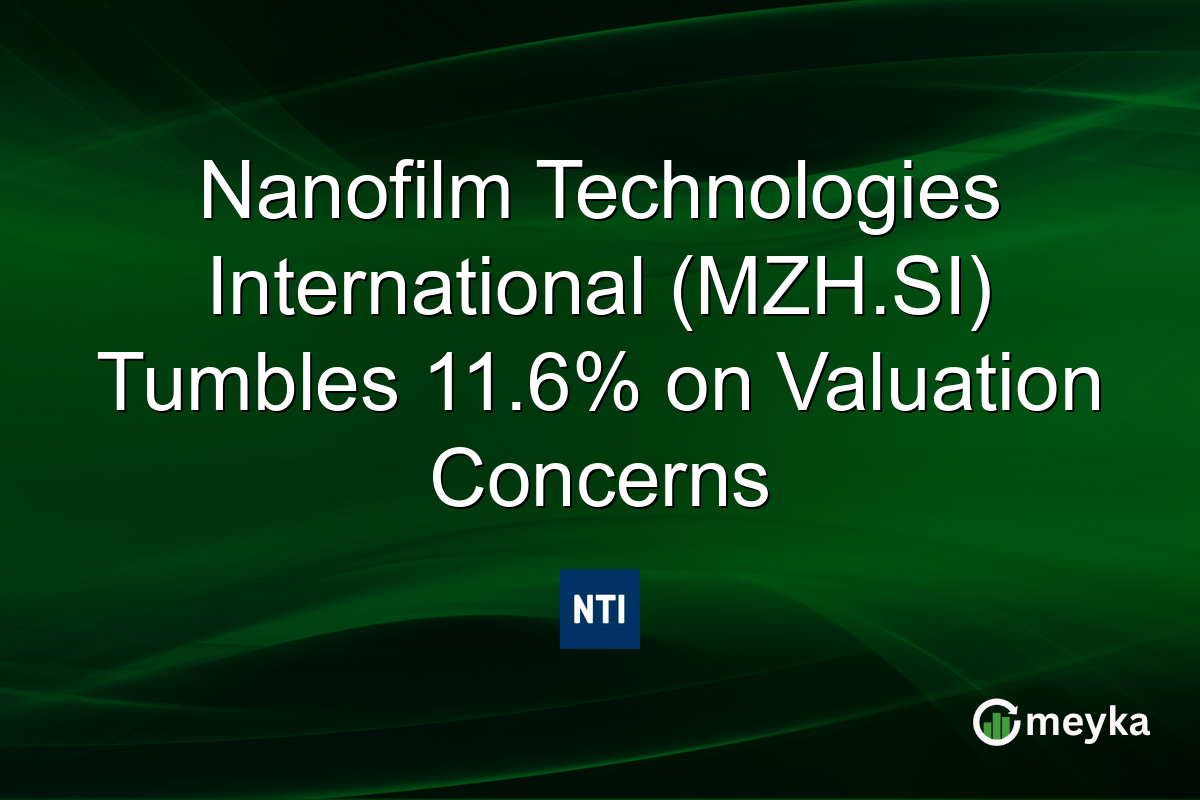 Nanofilm Technologies International (MZH.SI) Tumbles 11.6% on Valuation Concerns